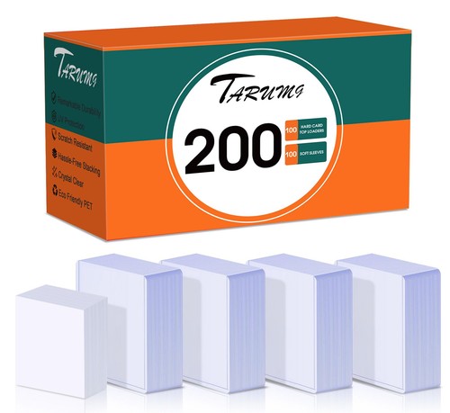 200 card sleeves top loads - sleeves, for